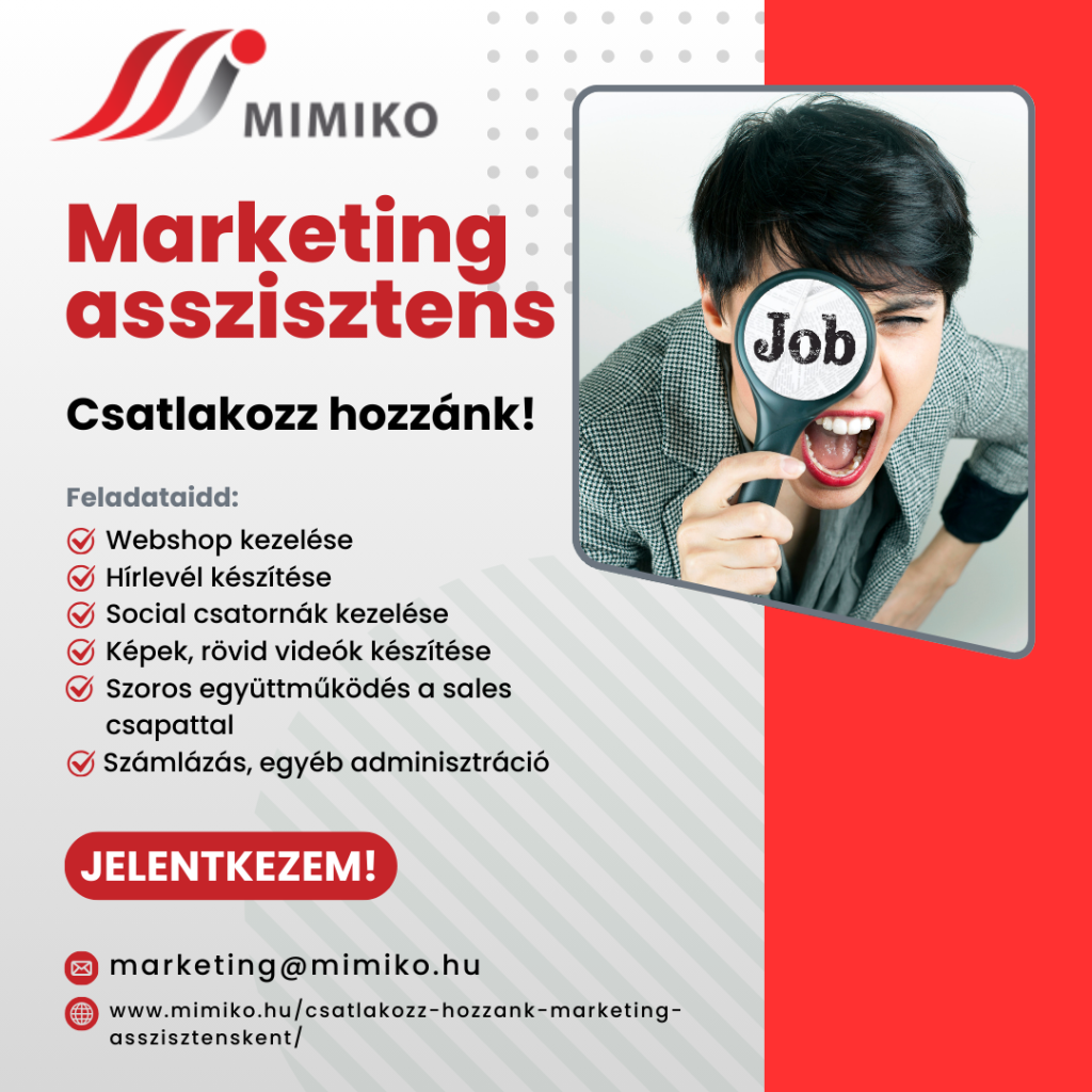 🎯 Csatlakozz hozzánk online marketing asszisztensként!